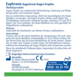 Eye Medica Euphrasia Augentrost Augentropfen, 10X0.4 ml