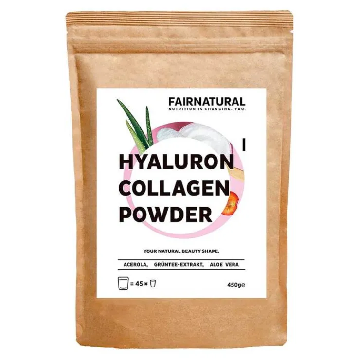 Fairnatural Kollagen Hyaluron + Vitamin C Pulver, 450 g