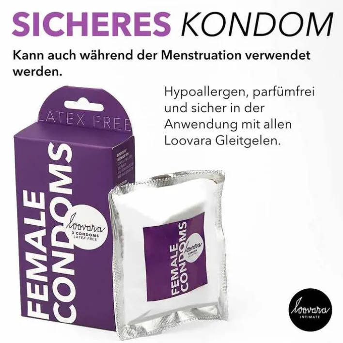 Loovara Female Condoms, 3 St> Kondome