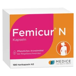 Femicur ® N Kapseln bei Regelbeschwerden, 100 St> Pms Behandeln