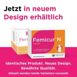 Femicur ® N Kapseln bei Regelbeschwerden, 100 St> Pms Behandeln