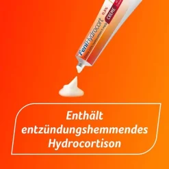 FeniHydrocort Creme 0,25 %, Hydrocortison 2,5 mg/g, wirksam bei Hautentzündungen, 50 g