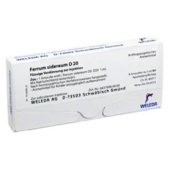 Ferrum sidereum D 20 Ampullen, 8X1 ml