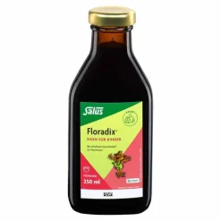 Floradix Eisen für Kinder Tonikum, 250 ml>Kinder Eisen Saft|Konzentration Und Lernen