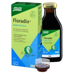 Floradix Eisen plus B12 vegan Tonikum, 250 ml> Eisen Saft|Eisenversorgung