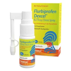 Flurbiprofen Dexcel 8,75 mg / Dosierspray Mundhöhle, 15 ml