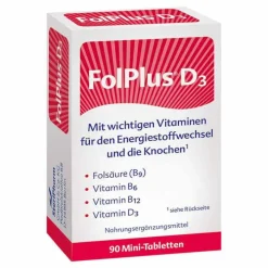 Folplus + D3 Tabletten, 90 St> Hirnleistung & Nerven