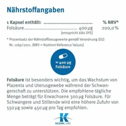 Folsäure 400 µg Kapseln, 100 St><noscript><img width=