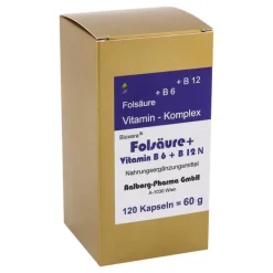 Folsäure + Vitamin B6 + B12 Komplex N Kapseln, 120 St