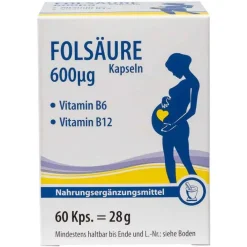 Canea-Pharma Folsäure Kapseln, 60 St> Vitamin B9 (Folsäure)|Nahrungsergänzung