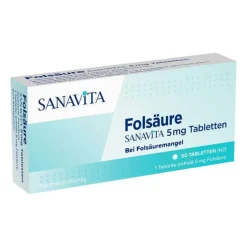 Folsäure Sanavita 5 mg Tabletten, 50 St