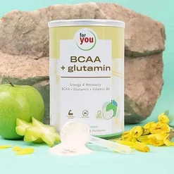 For You Bcca + glutamin Energy & Recovery Apfel Pulver , 480 g><noscript><img width=