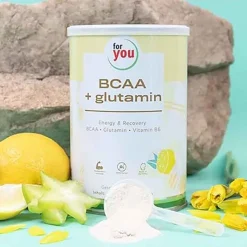 For You Bcca + glutamin Energy & Recovery Zitrone, 480 g