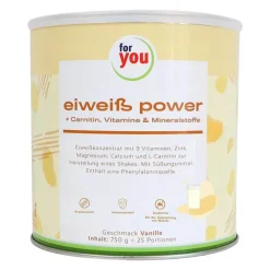 For You Eiweiß Power Vanille, 750 g> Eiweißpulver|Eiweißdrink