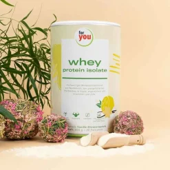 For You whey protein isolate Vanille-Zitronenquark, 600 g