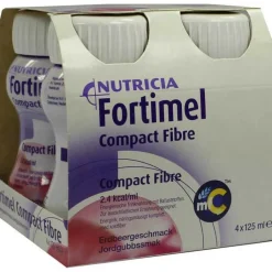 Fortimel Compact Fibre Erdbeere, 4X125 ml
