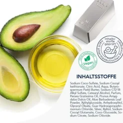 Frei Öl Waschstück pH 5,5 Körper Gesicht Haare, 90 g