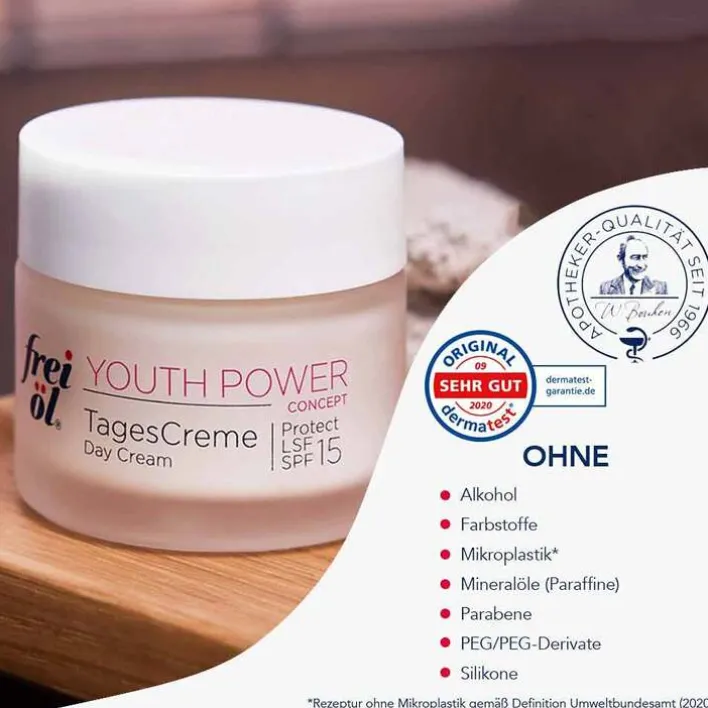Frei Öl Youth Power Tagescreme Protect LSF 15, 50 ml> Tagespflege