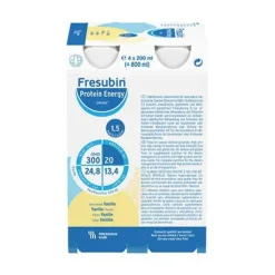 Fresubin Protein Energy Drink Vanille Trinkflasche, 4X200 ml