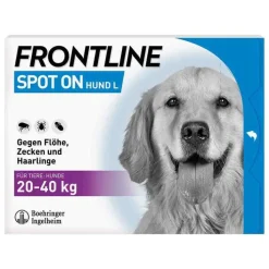 Frontline ® SPOT ON Hund L Lösung, 3 St> Flöhe, Zecken & Co.