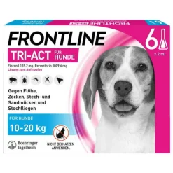 FRONTLINE TRI-ACT® gegen Zecke, Floh und fliegende Insekten bei Hunden (10-20kg), 6 St