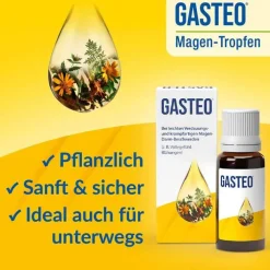 Gasteo Tropfen bei Magen-Darm-Beschwerden, 100 ml><noscript><img width=