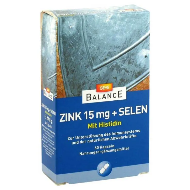 Gehe Balance Zink 15 mg + Selen Kapseln, 60 St