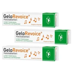 Gelorevoice Halstabletten Grapefruit-Menthol bei Heiserkeit & Stimmverlust, 3x20 St> Halsschmerztabletten