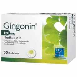 Gingonin ® 120 mg Hartkapseln, 30 St> Ginkgo|Durchblutungs Tabletten