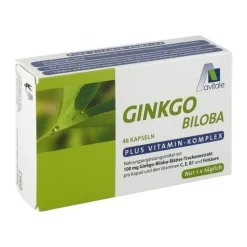 Ginkgo 100 mg Kapseln + B1 + C + E, 48 St