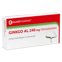Aliud Pharma GINKGO AL 240 mg Filmtabletten, 60 St> Ginkgo|Durchblutungs Tabletten