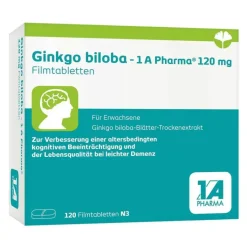 Ginkgo biloba - 1 A Pharma® 120 mg Filmtabletten, 120 St