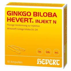 Hevert GINKGO BILOBA ® INJEKT N Ampullen, 10X2 ml> G