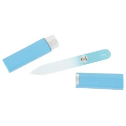 ERBE Glasfeile blau 9 cm Köcher blau, 1 St> Nagelpflege|Maniküre
