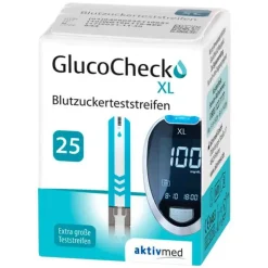 Gluco Check GlucoCheck XL Blutzuckerteststreifen, 25 St> Blutzuckertests|Teststreifen