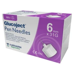 Glucoject Pen-Nadeln 31 Gx6 mm 0,25 mm, 100 St