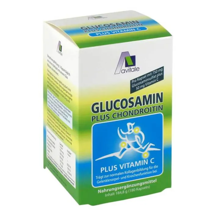 Avitale Glucosamin 750 mg + Chondroitin 100 mg Kapseln, 180 St> Glucosamin-Chondroitin
