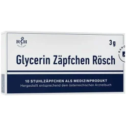 Glycerin Zäpfchen Rösch 3 g gegen Verstopfung, 10 St