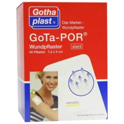 Gota -Por Wundpflaster 5x7,2 cm steril, 50 St> Sterilpflaster