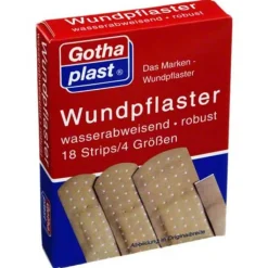Gothaplast Wundpflaster wasserf.4 Größen, 18 St