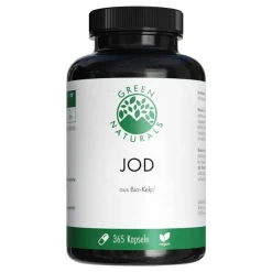 Green Naturals Jod aus Bio-Kelp 200 µg Kapseln, 365 St