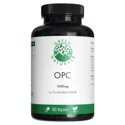 Green Naturals OPC 1000mg aus Traubenkern-Extr.Kps, 180 St