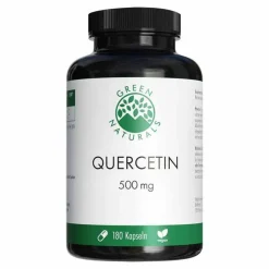 Green Naturals Quercetin 500 mg hochdosiert Kapseln , 180 St