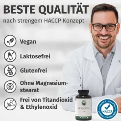 Green Naturals Quercetin 500 mg hochdosiert Kapseln , 180 St