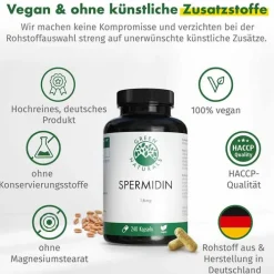Green Naturals Spermidin 1,6 mg vegan Kapseln, 240 St><noscript><img width=