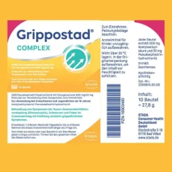 Grippostad COMPLEX mit Orangengeschmack, 10 St