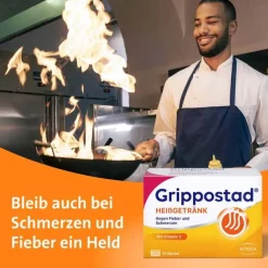 Grippostad Heißgetränk bei Schmerzen und Fieber , 10 St