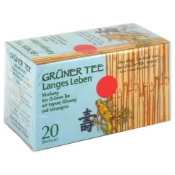 Grüner Tee + Ingwer + Ginseng Filterbeutel, 20 St> Grüner Tee