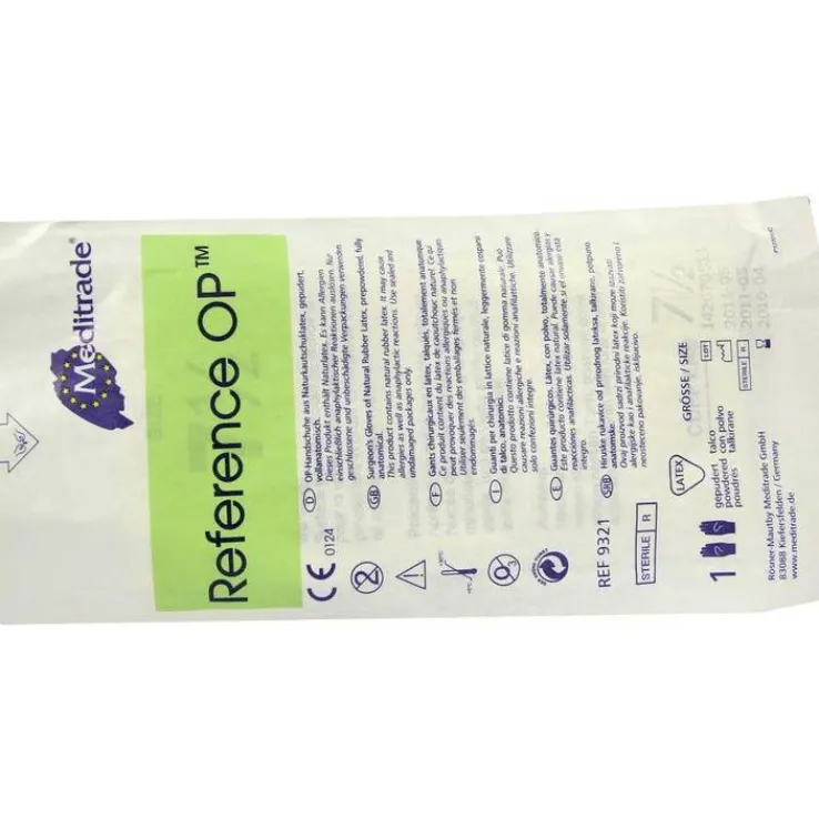 Handschuhe OP Latex Größe 7,5 s, 1X2 St