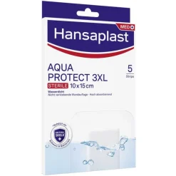 Hansaplast AQUA PROTECT 3XL Wundverband steril 10x15 cm, 5 St> Wundpflaster